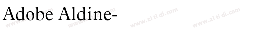 Adobe Aldine字体转换